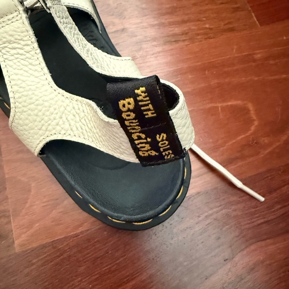 Dr. Martens Off-White Leather Sandals - Picture 5 of 7